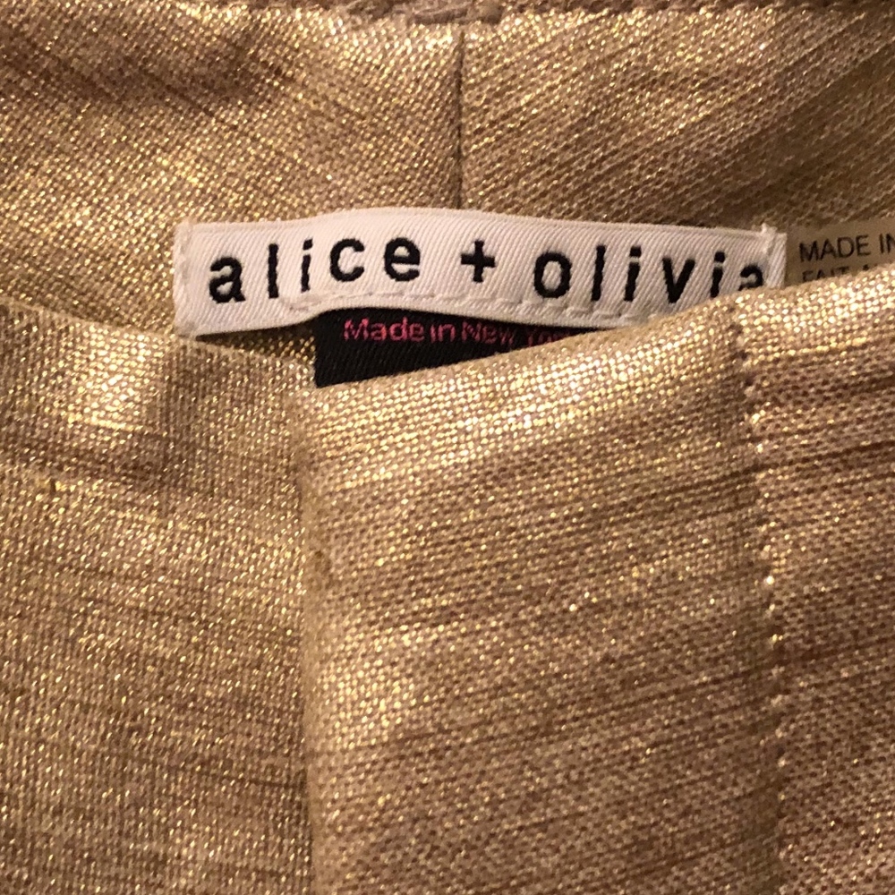 alice + olivia Gold Pants